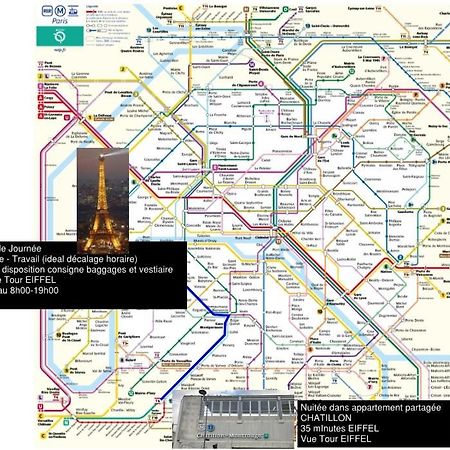 Eiffel Citea Access Dayroom Espace Paris Sans Nuitee Et Chambre Partagee Chatillon Nuitee -- Repos Journee Ou Espace Travail 8-19H Proche Tour Eiffel Ou Usage Bureau A L'Heure En Journee -- Nuitee Chatillon Avenue Paris Bagian luar foto